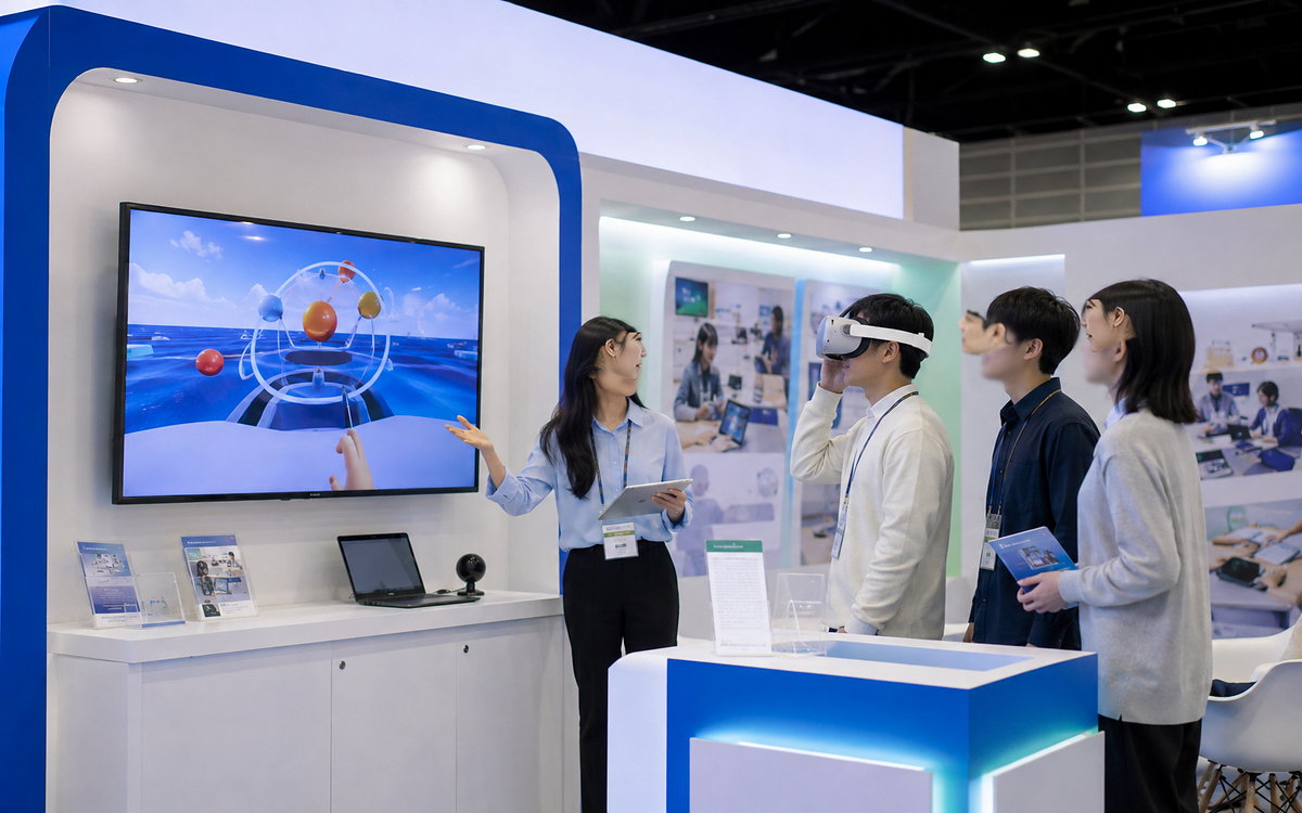 교사 대상 VR 활용 연수 장면