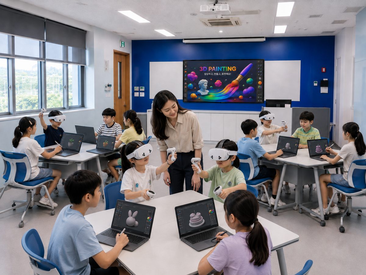 솔O초등학교 AI융합교실 VR솔루션 구축 대표 이미지