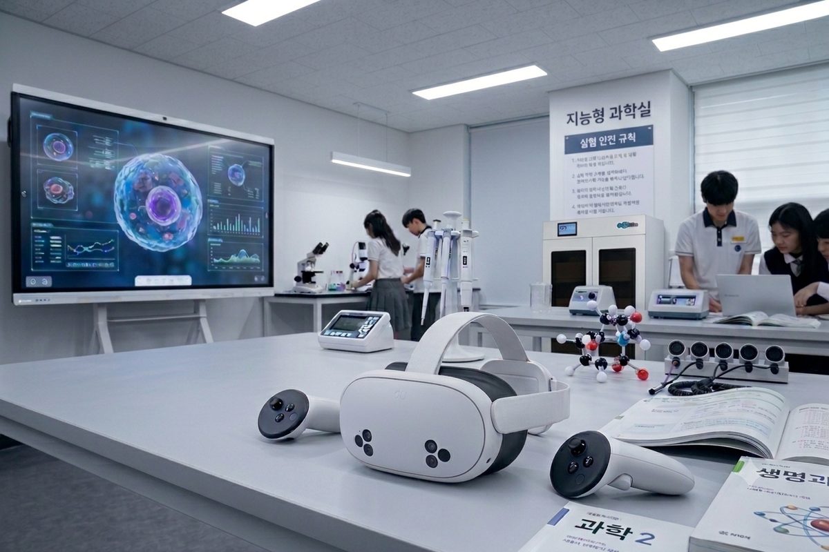 AI융합 지능형과학실 VR솔루션 구축 대표 이미지
