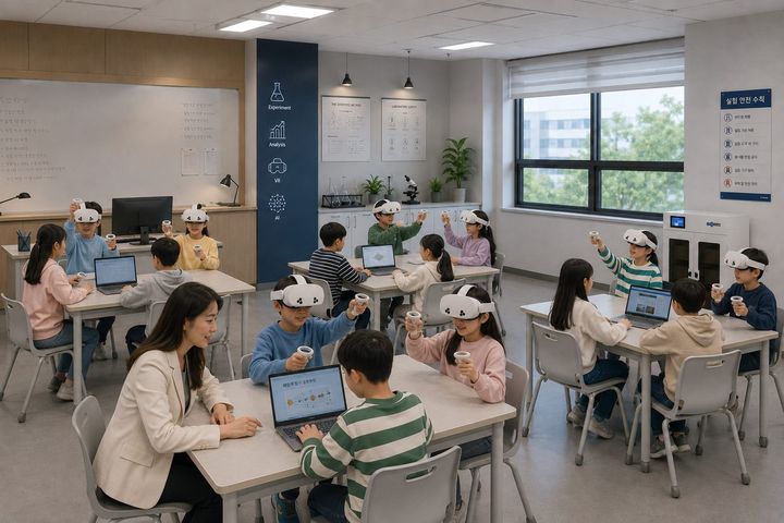 미래교육 VR교실 이미지